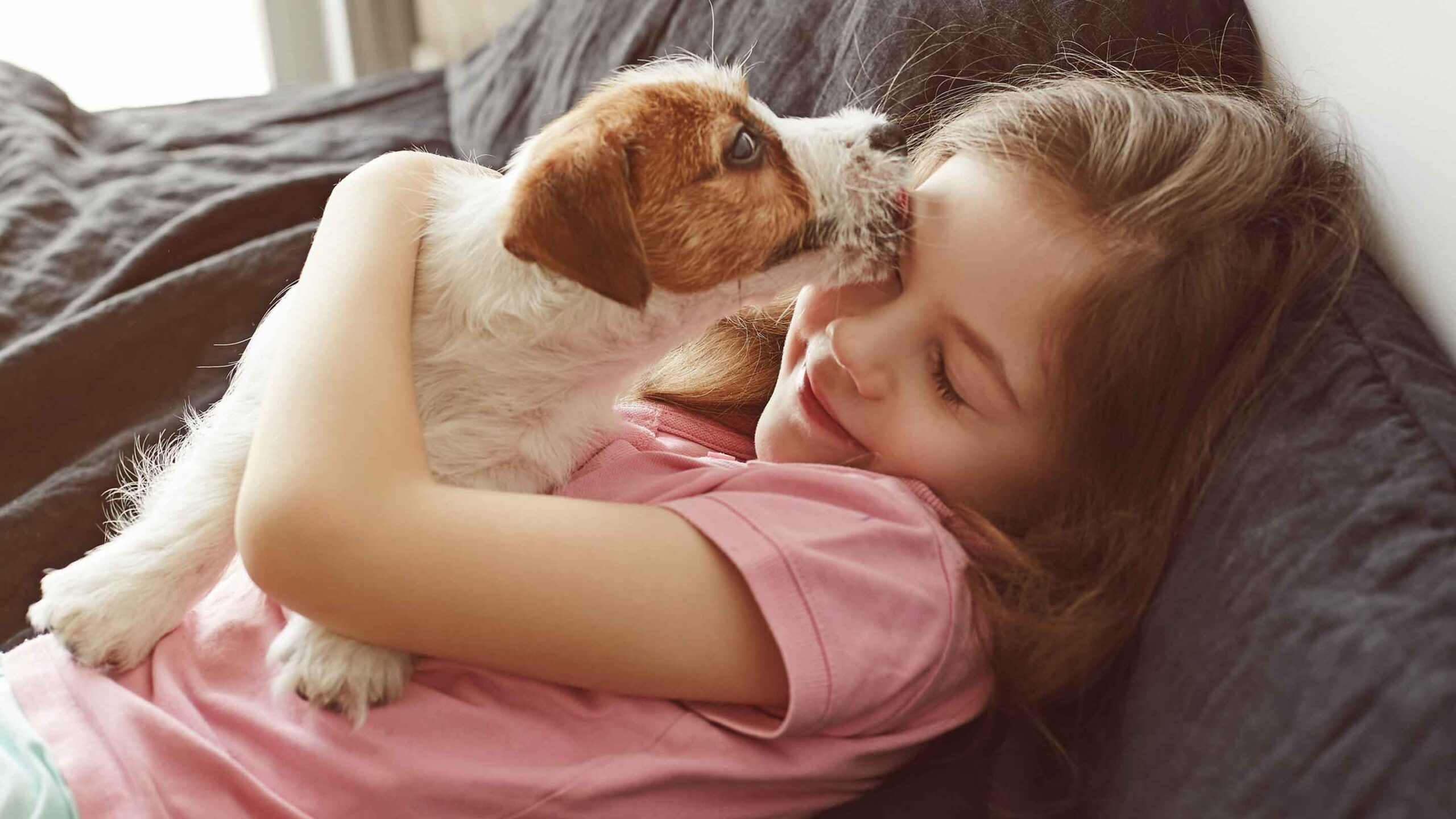 Kind mit Hund keine Chemie oder Gifte